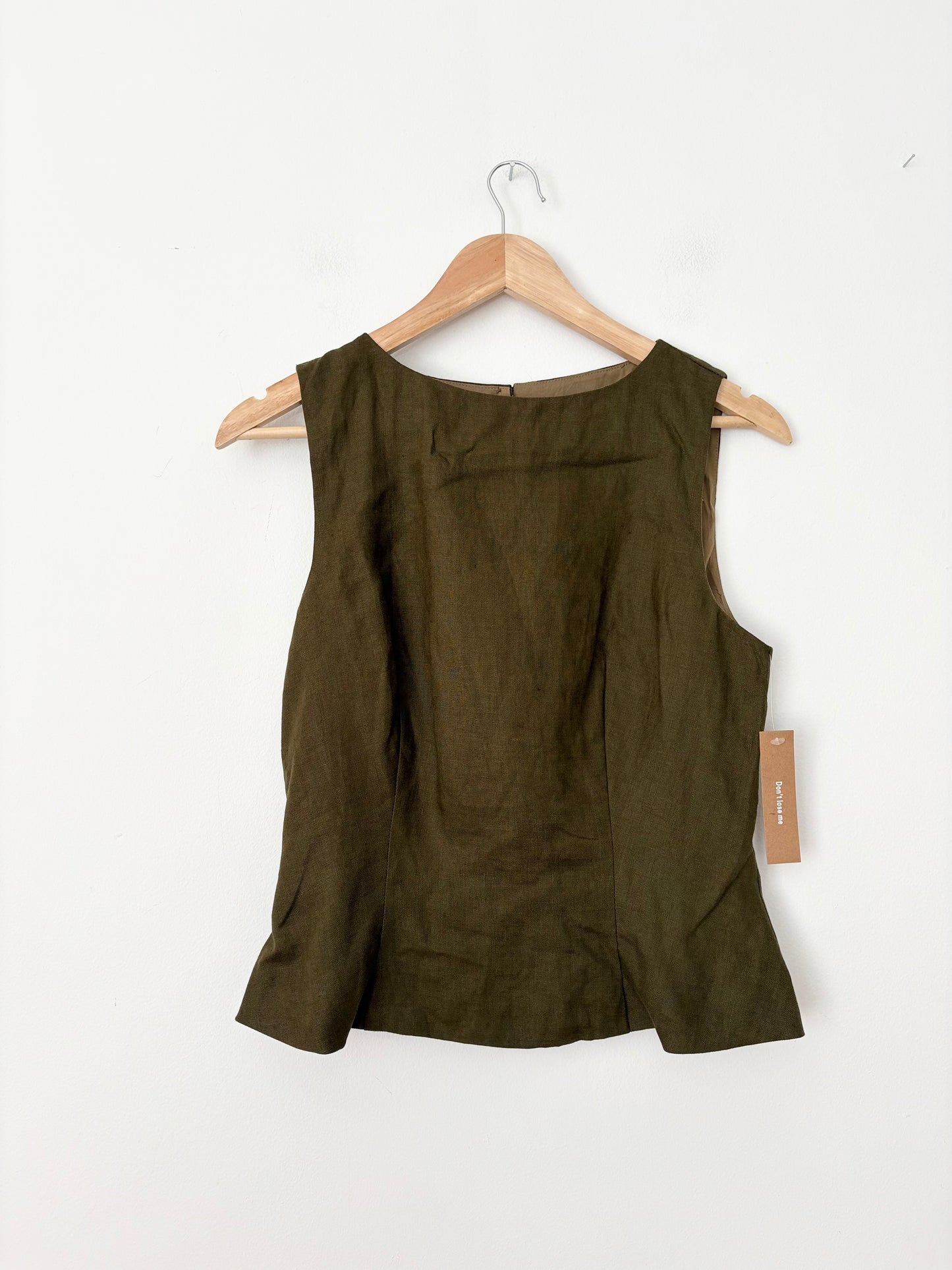 O.P.T Aveline Linen set in moss Medium