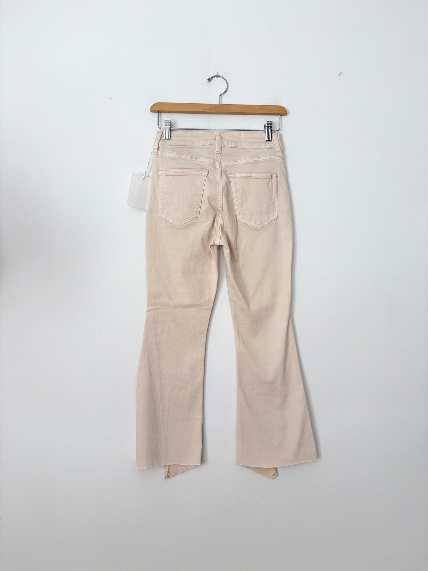 Etica Micki crop flare jeans W25