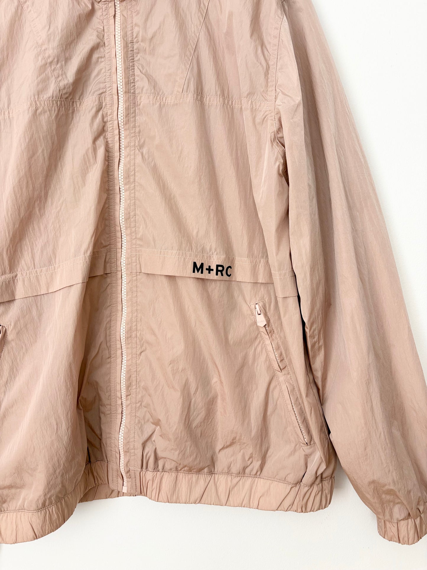 M+RC Noir full zipper track reflective jacket XL