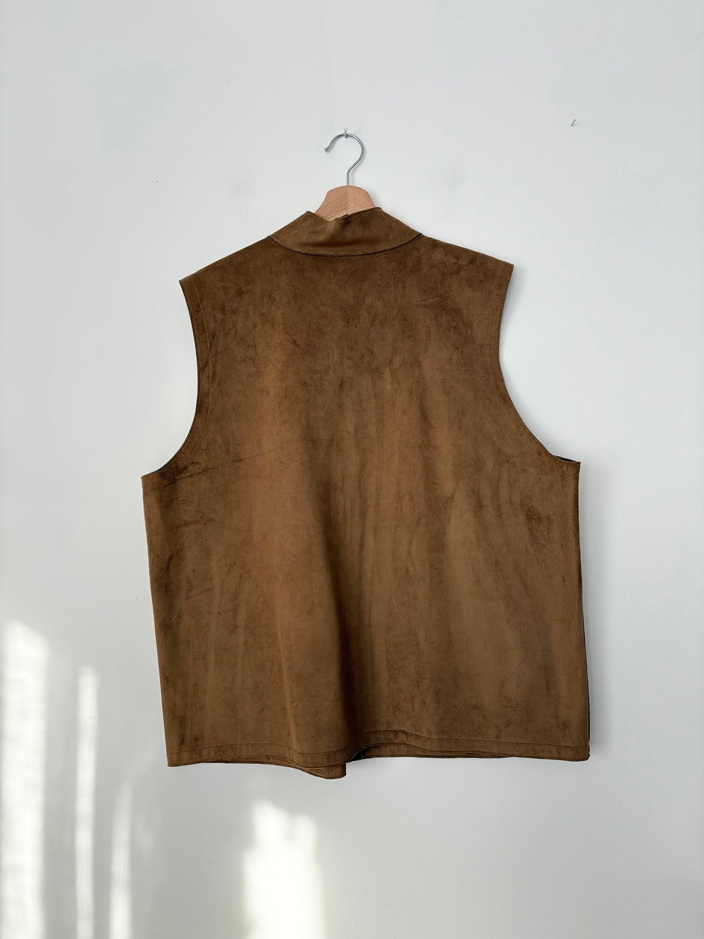 Ralph Lauren faux suede zip up vest 3X