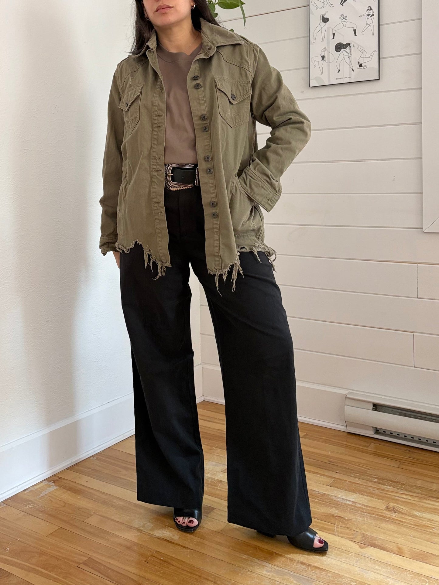 Veste en jean délavée Free People Moonchild, taille XS/S