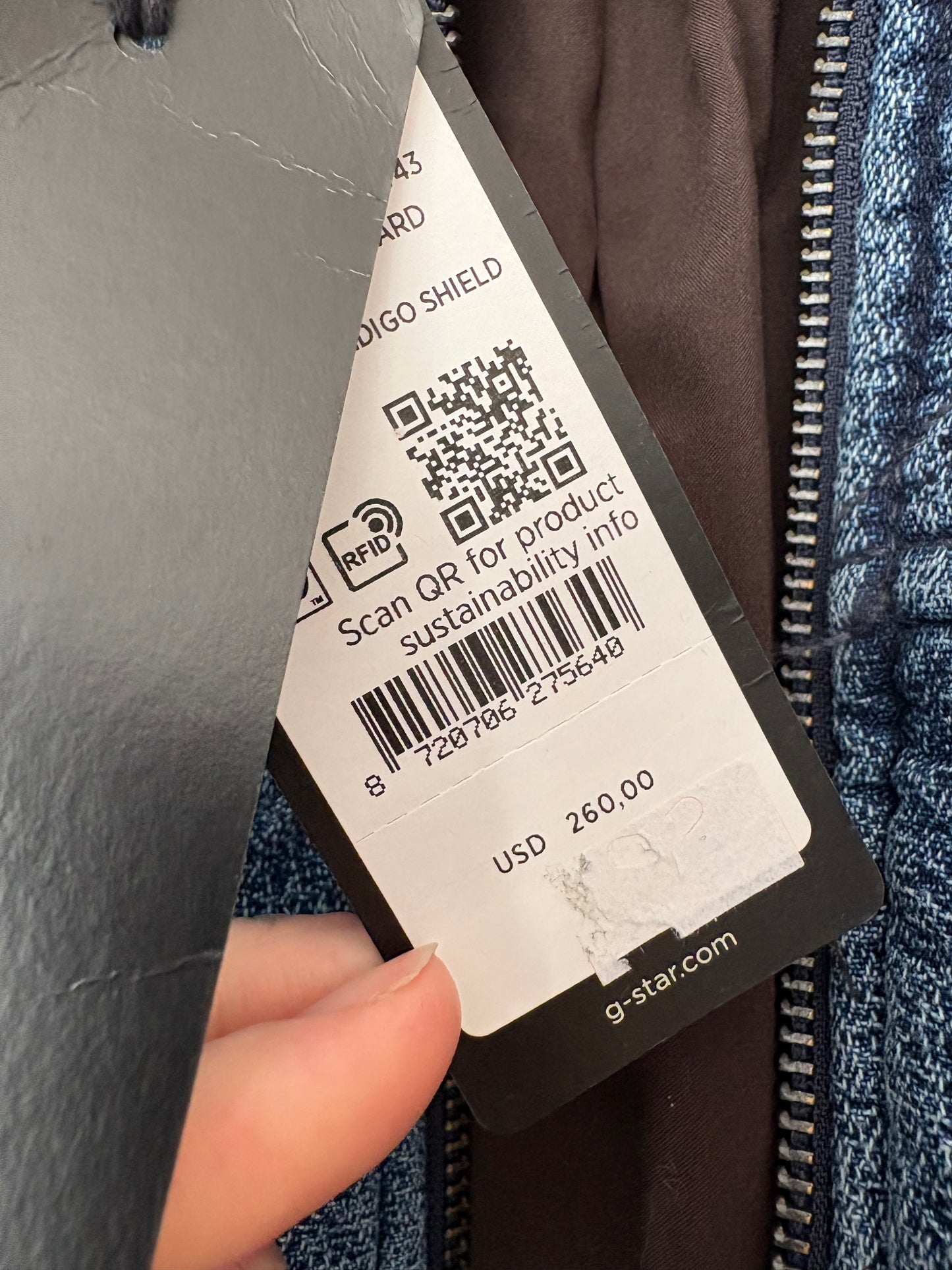 Blouson bomber G-Star Raw matelassé, taille L