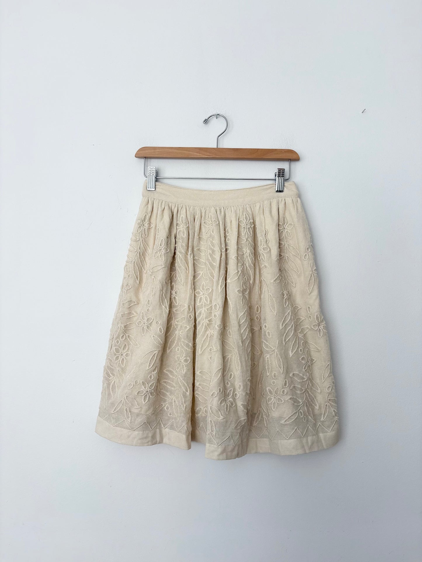 Lilla P mesh embroidered skirt XS