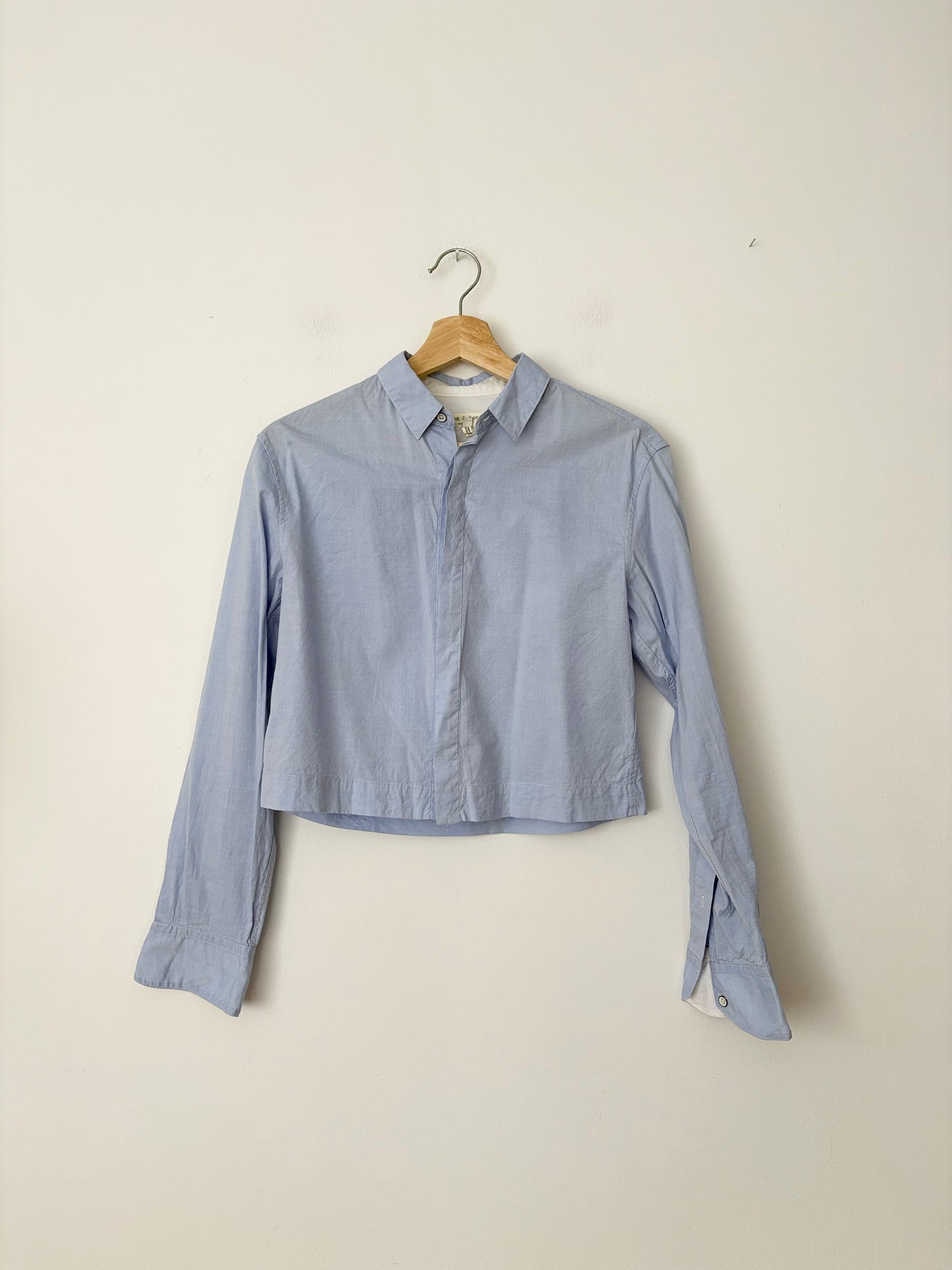 Rag & bone Audrey crop poplin shirt XS/S