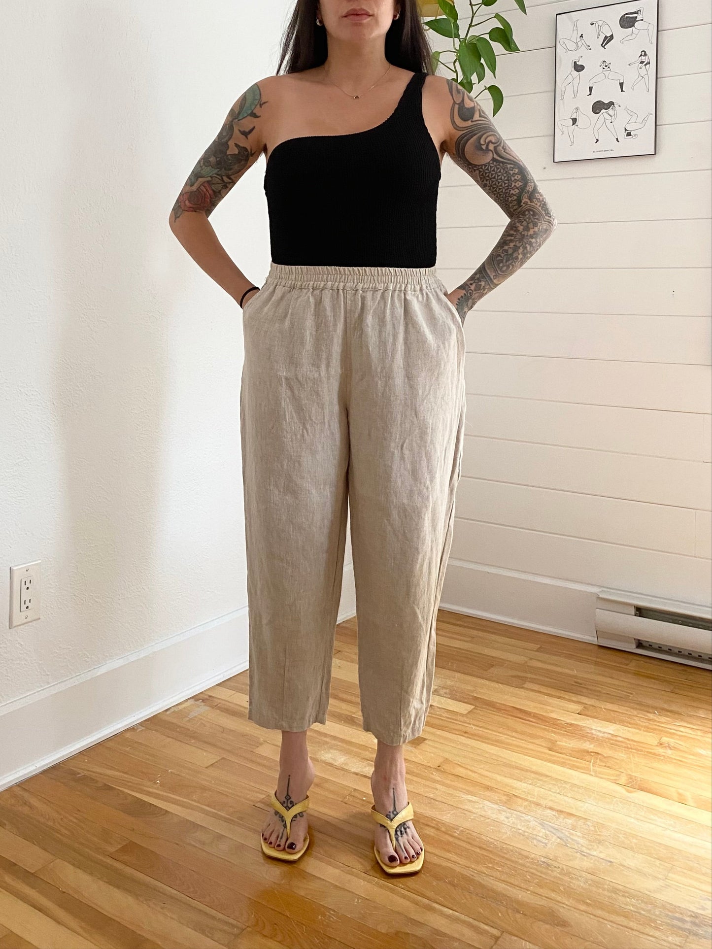 Mordenmiss linen pants Large