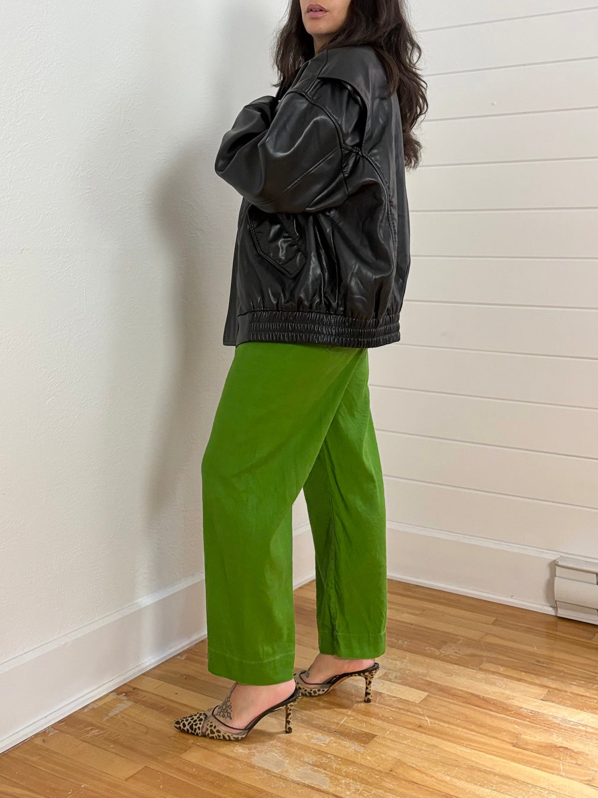 Pantalon Colette Maeve en lin vert T36/38