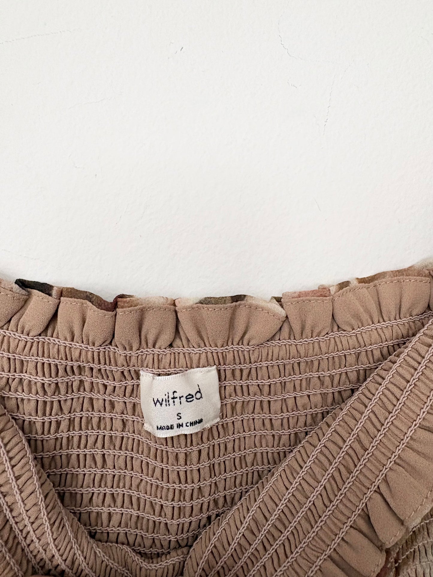 Robe smockée tournesol Wilfred Tempest, taille S/M