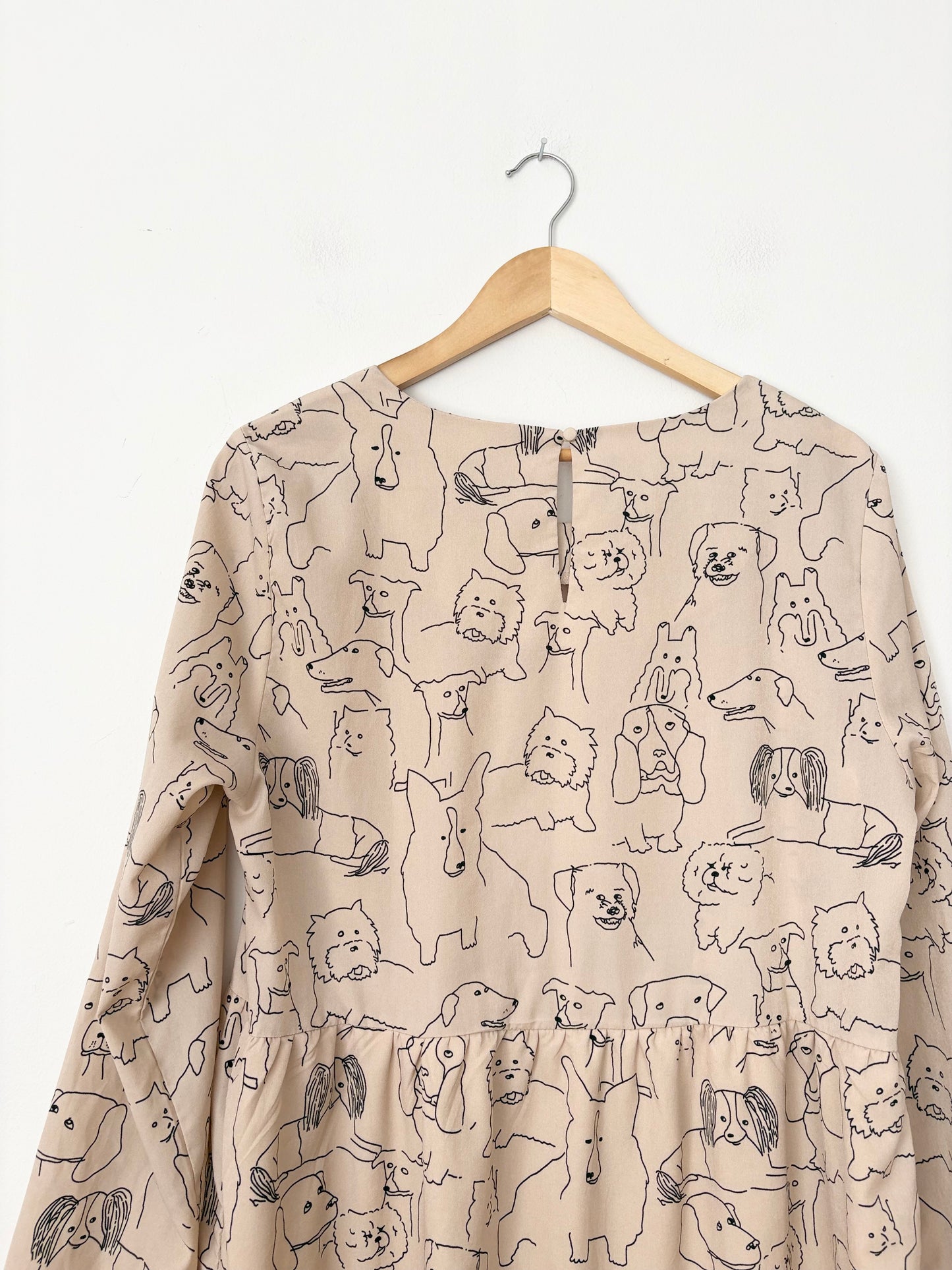 Compania Fantastica long sleeve printed midi dress L/XL