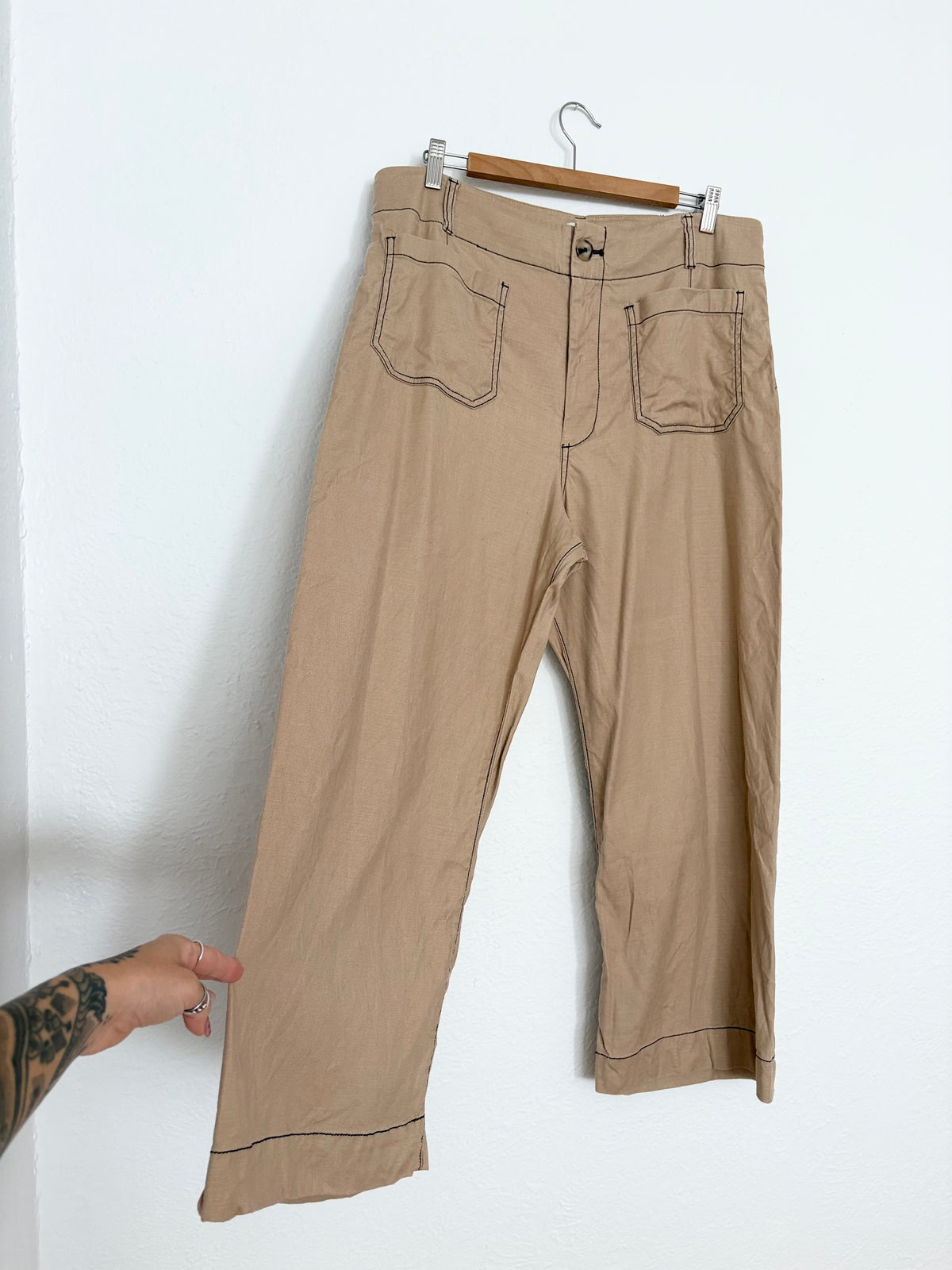 Maeve the colette contrast stitch pants W33
