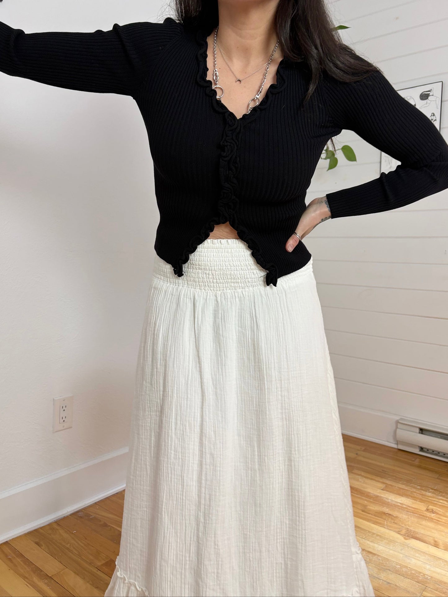 Cardigan en maille à volants Charlie Find me now taille S/M