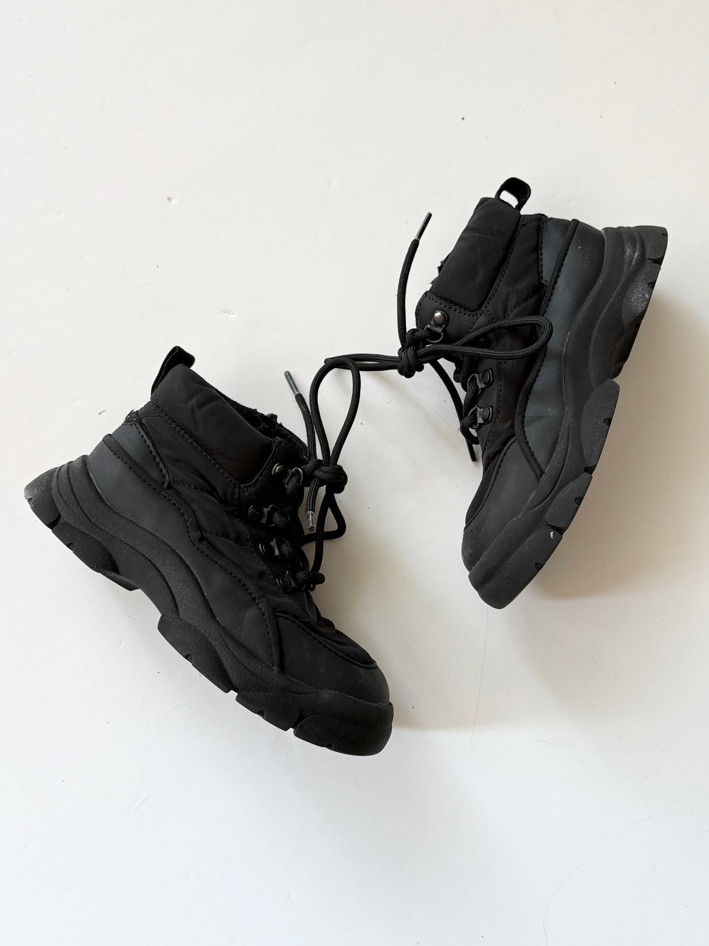Zara black booties US8