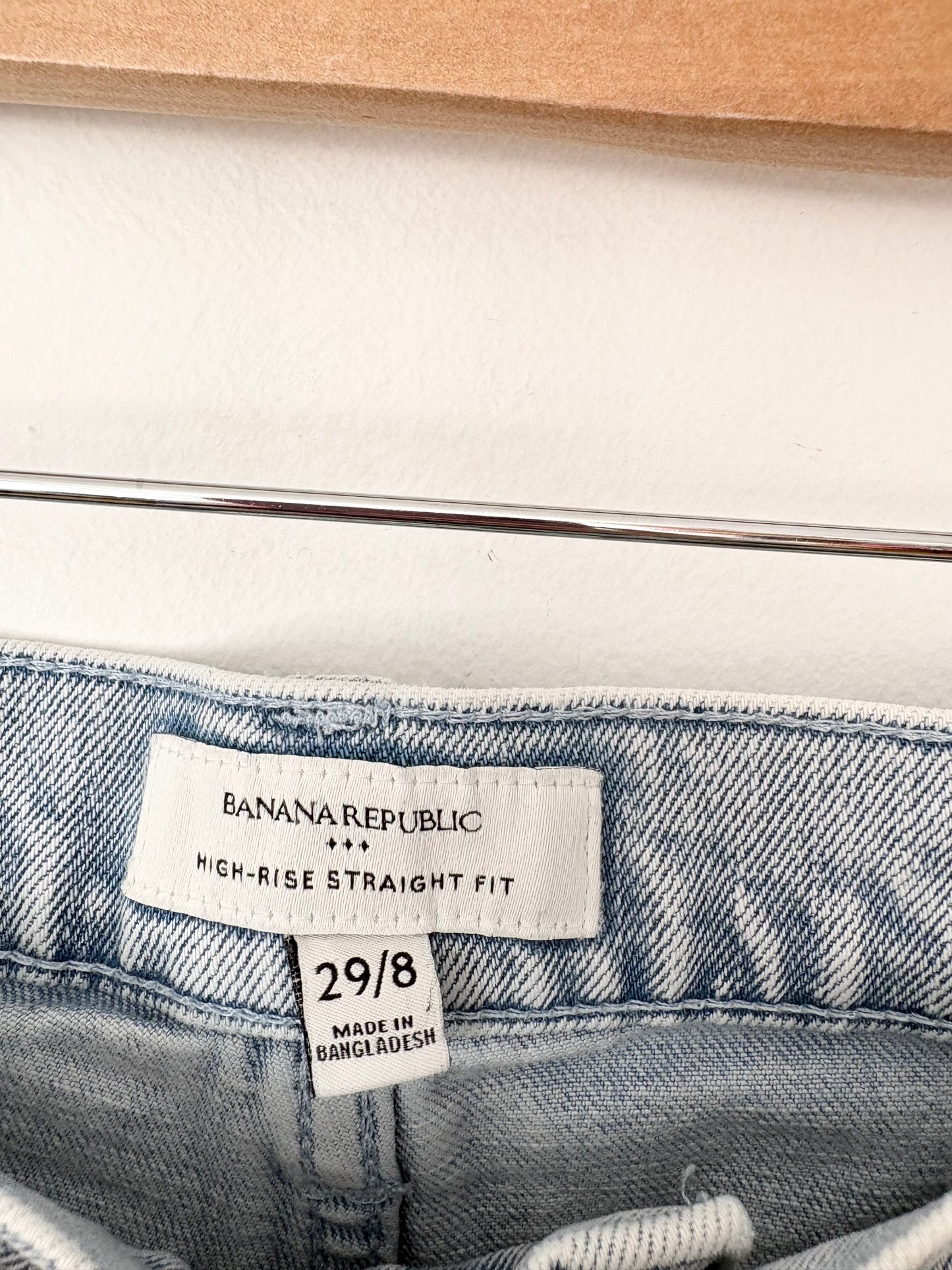 Banana republic high rise straight fit jeans W29