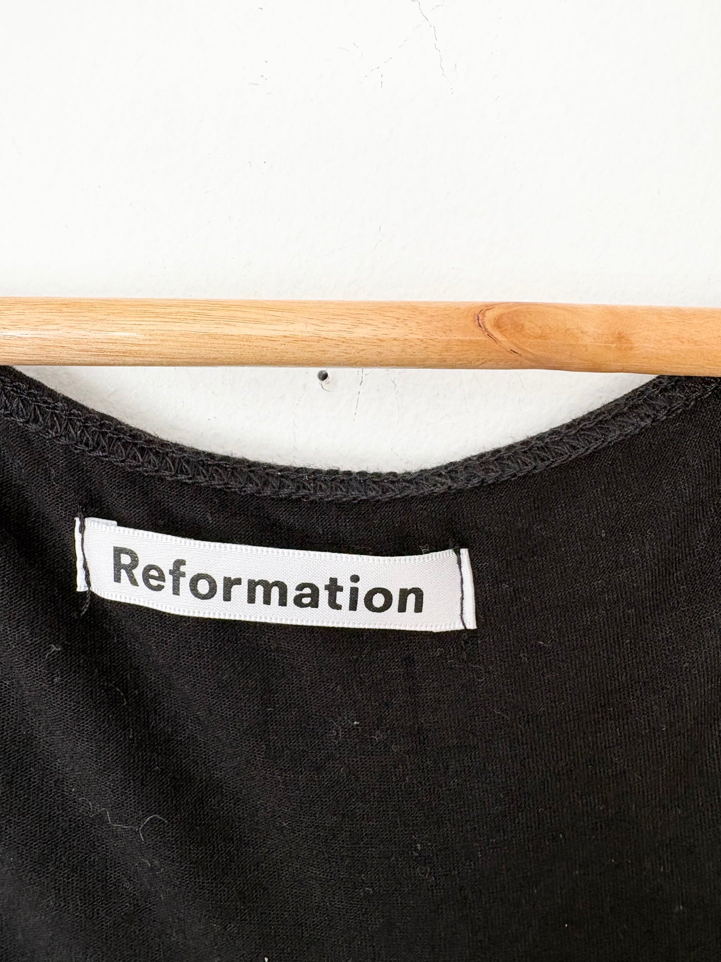 Robe midi portefeuille Reformation Sage Grande