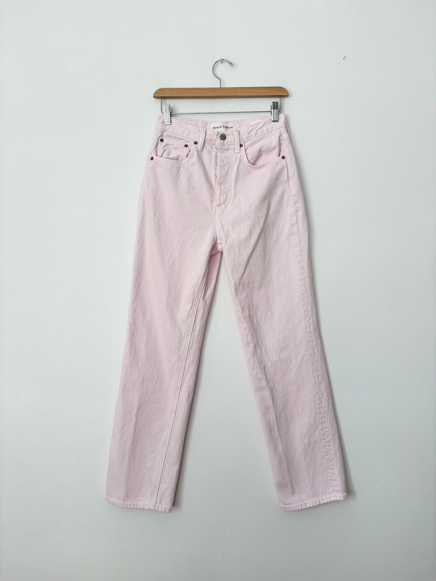 Jean ample taille haute Denim Forum Joni rose, taille 24