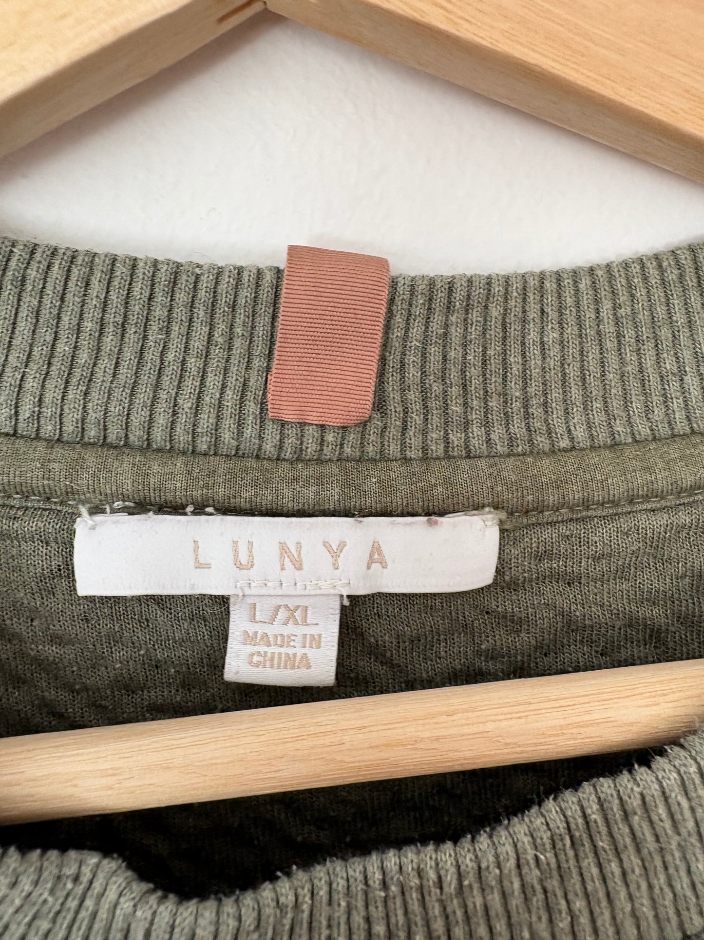 Lunya restore double faced crewneck sweatshirt XL