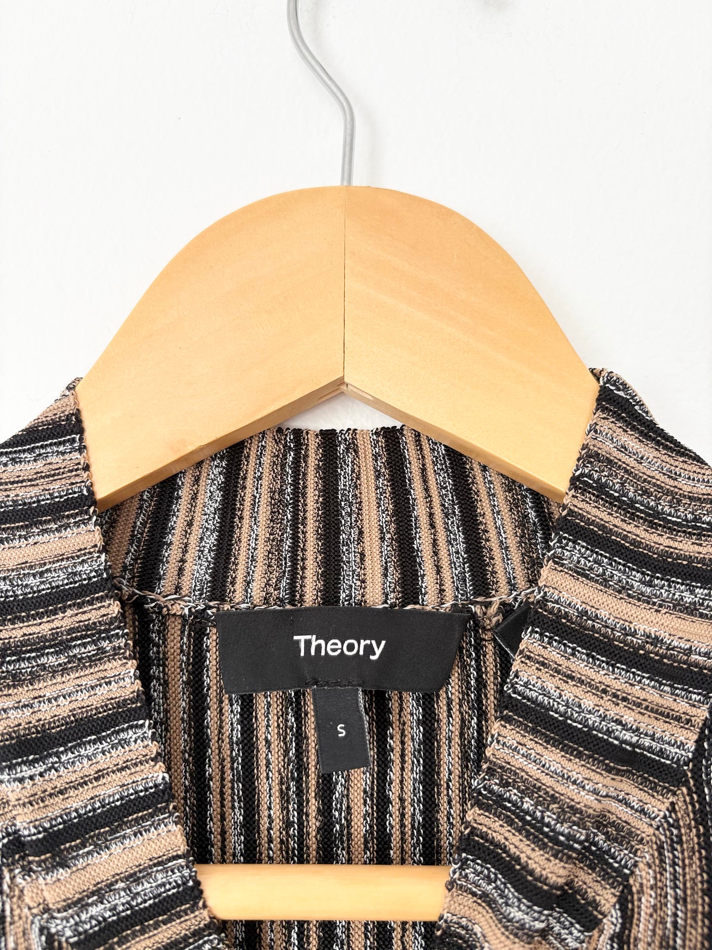 Theorry ottoman knit dress in metallic S/M