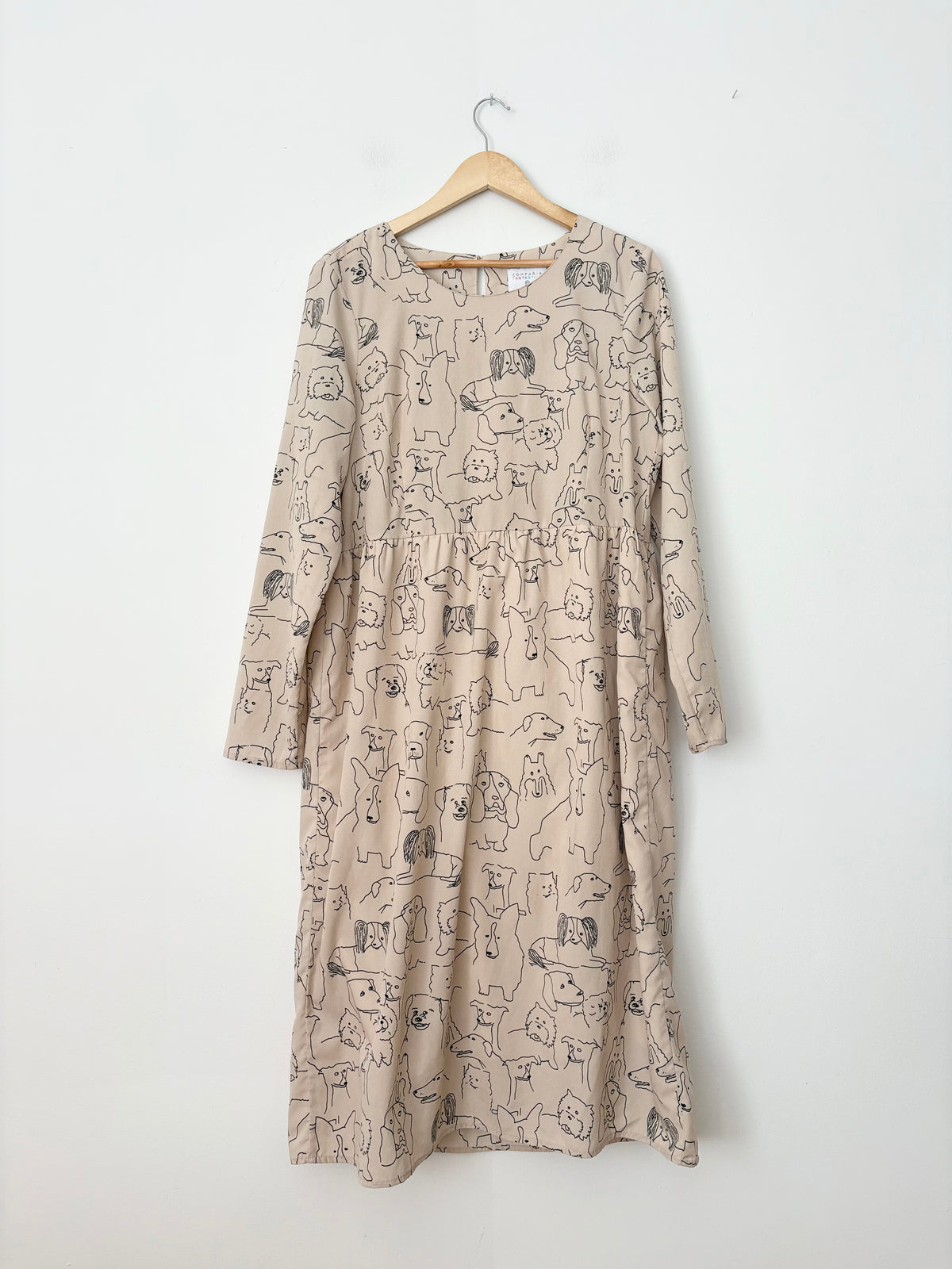 Compania Fantastica long sleeve printed midi dress L/XL