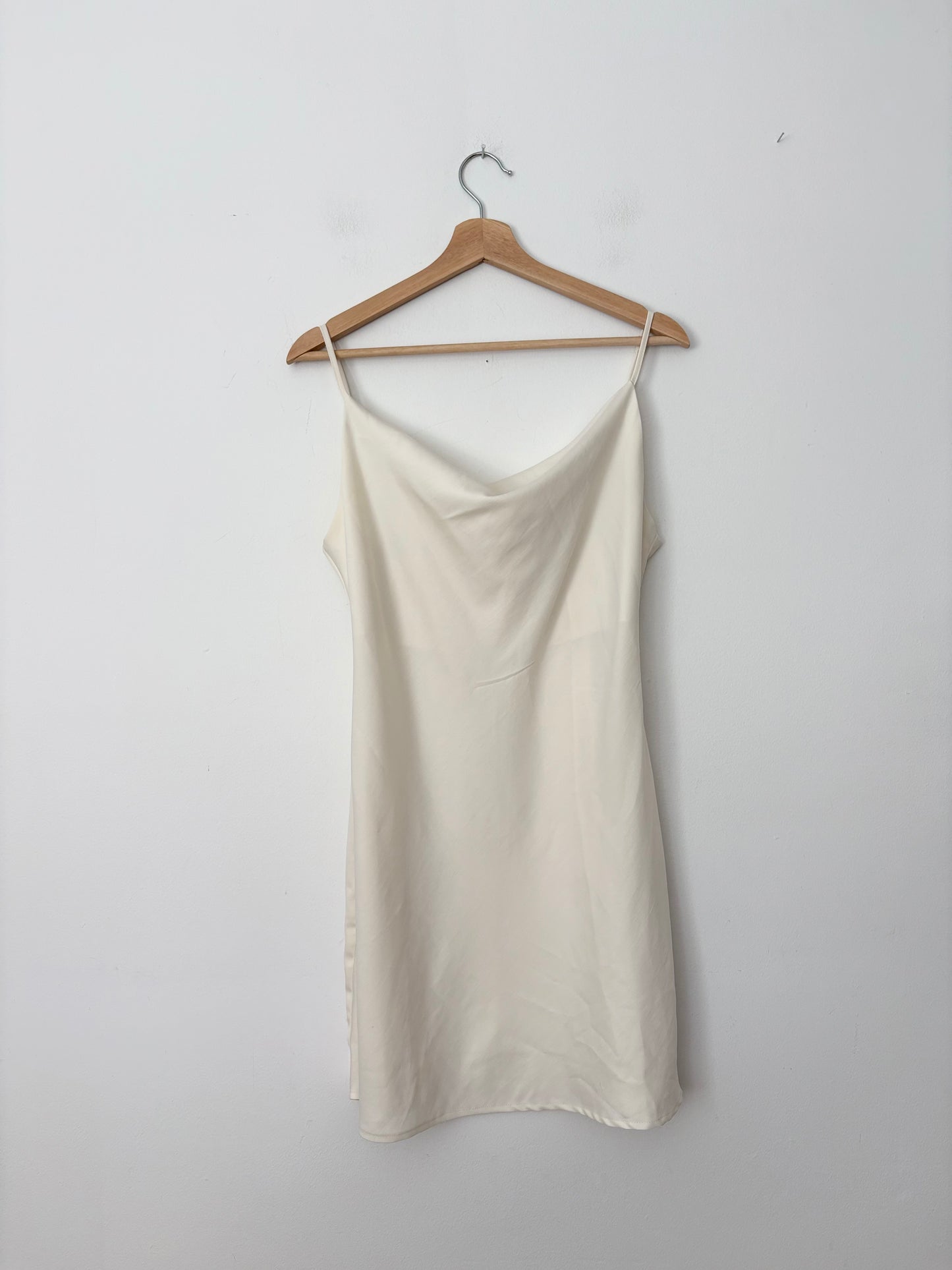 Urban Outfitters Mallory cream cowl neck slip dress Large