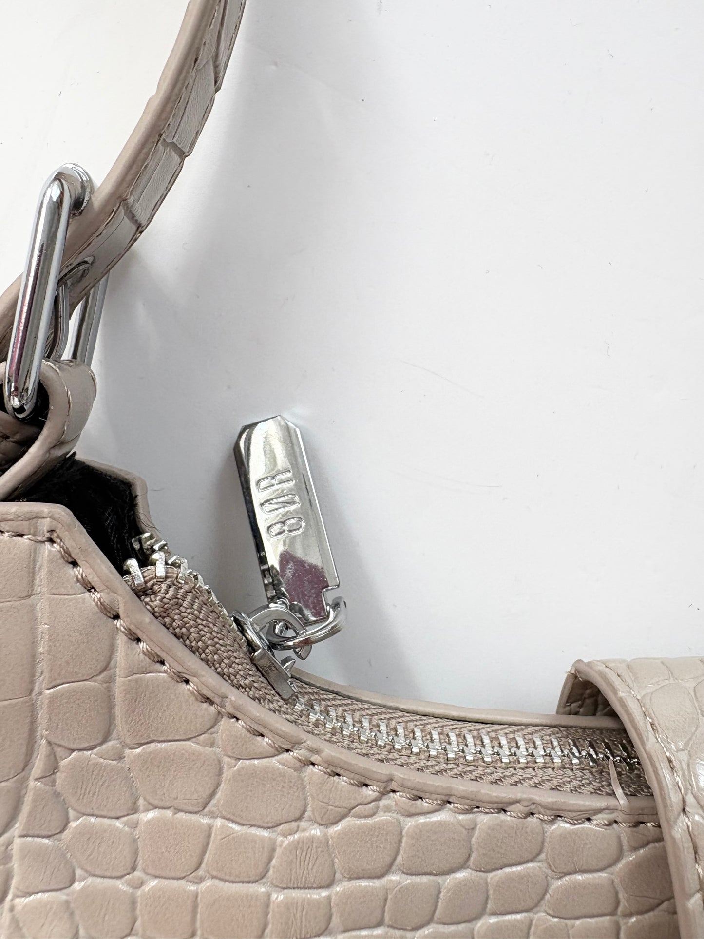 8 other reasons crescent buckle bag in croc