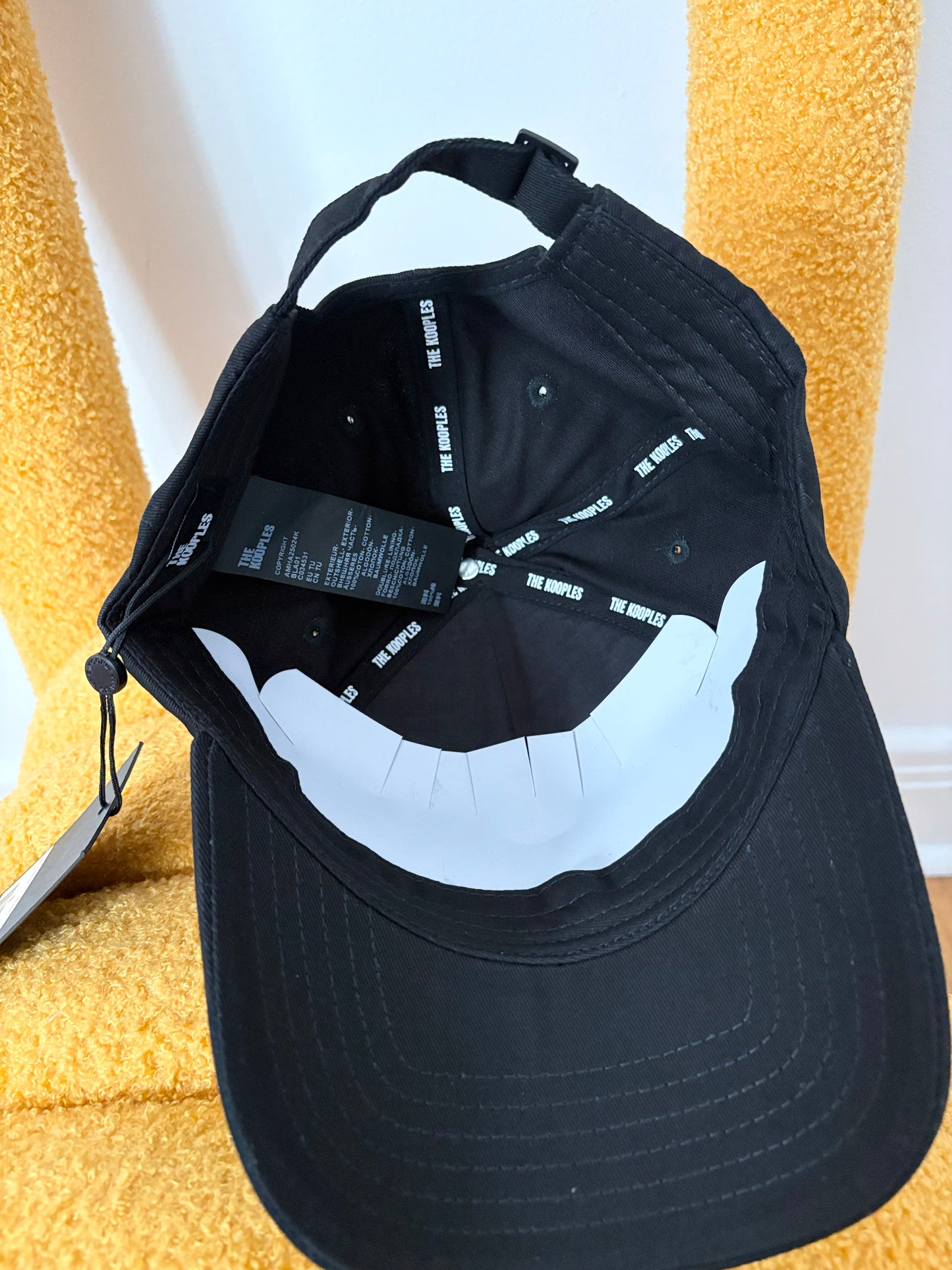 Casquette de baseball à logo noir The Kooples