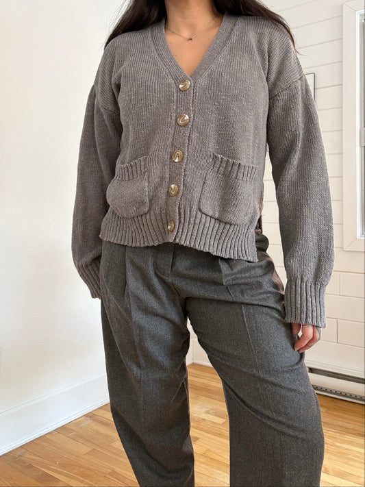 Gilet décontracté en lin mélangé Quince, taille M