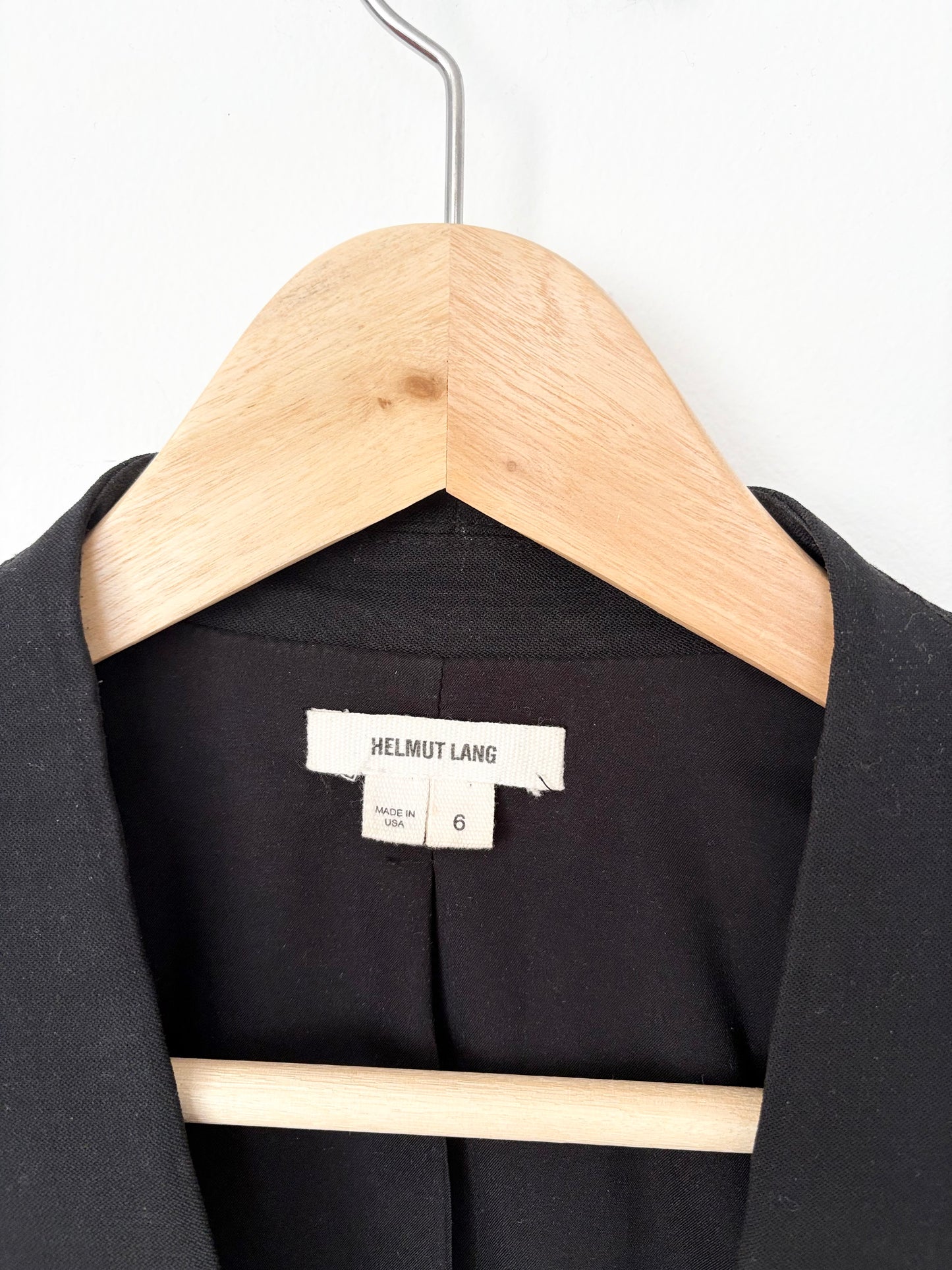 Blazer de smoking en laine Helmut Lang, taille moyenne