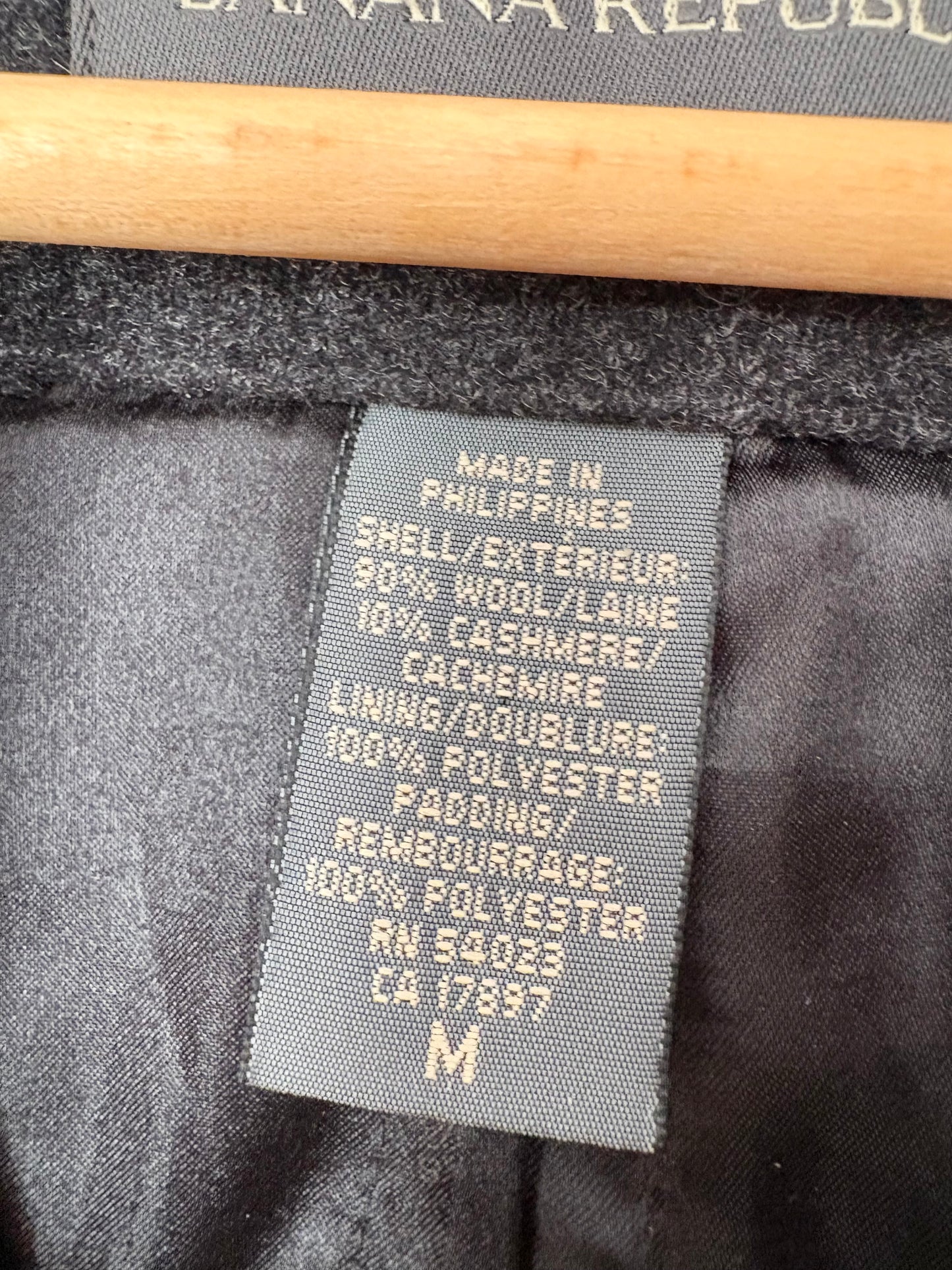 Manteau en laine et cachemire Banana Republic, tailles M à XL