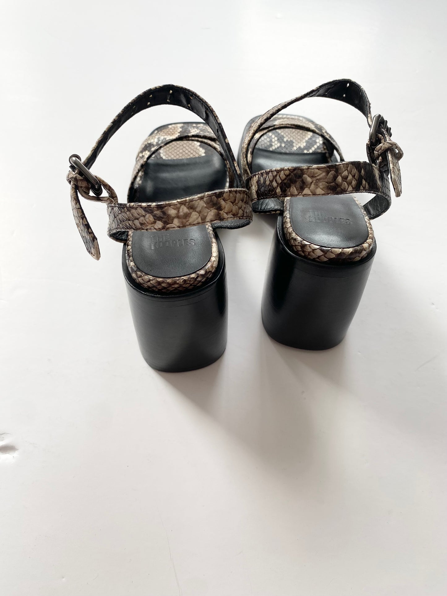 The kooples heel snake leather sandals EUR37