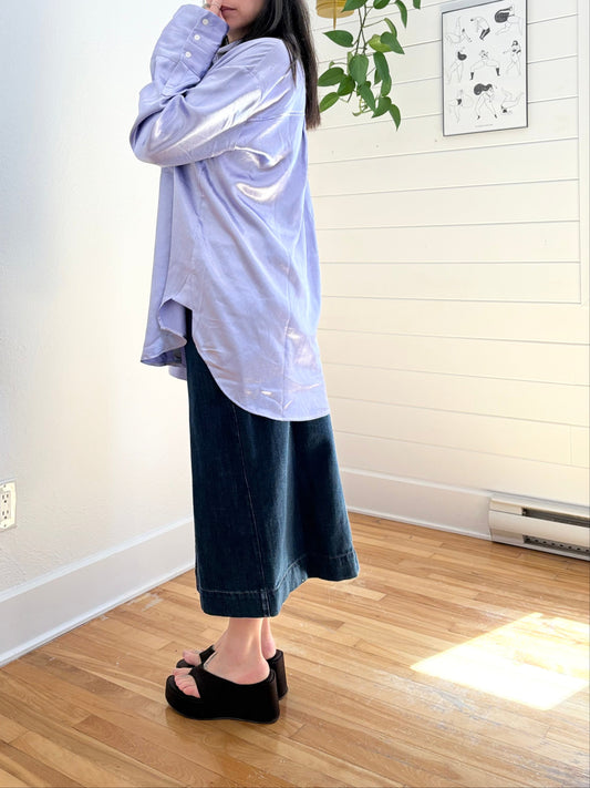 Free People shooting for the moon button-down XL
