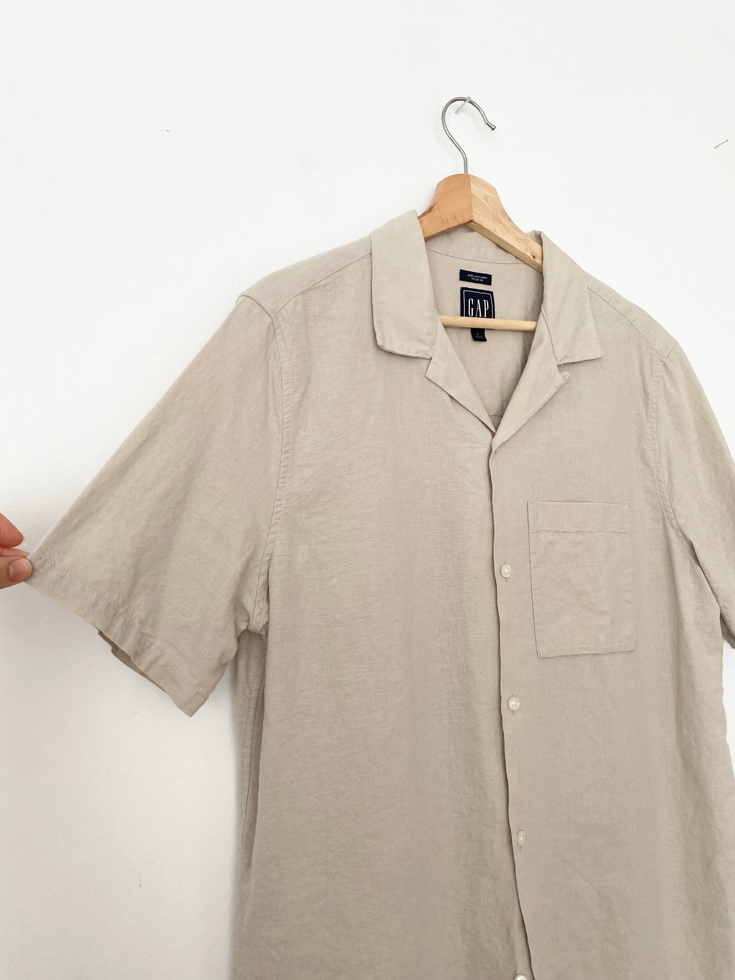 Chemise boutonnée en lin Gap M/L