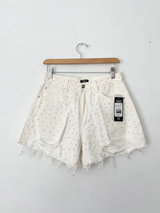 Truce studded denim shorts W27