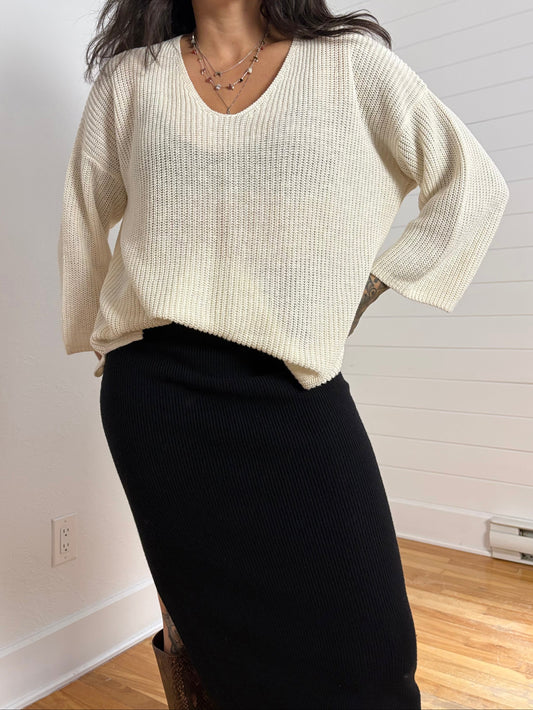 Part Two Copenhagen Netrona linen knit sweater XL