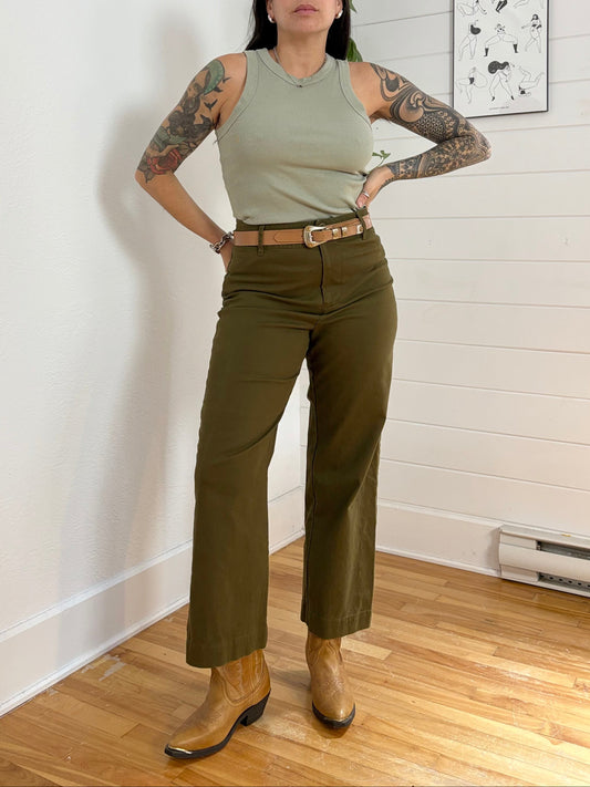 Hudson North Khaki crop chinos W28