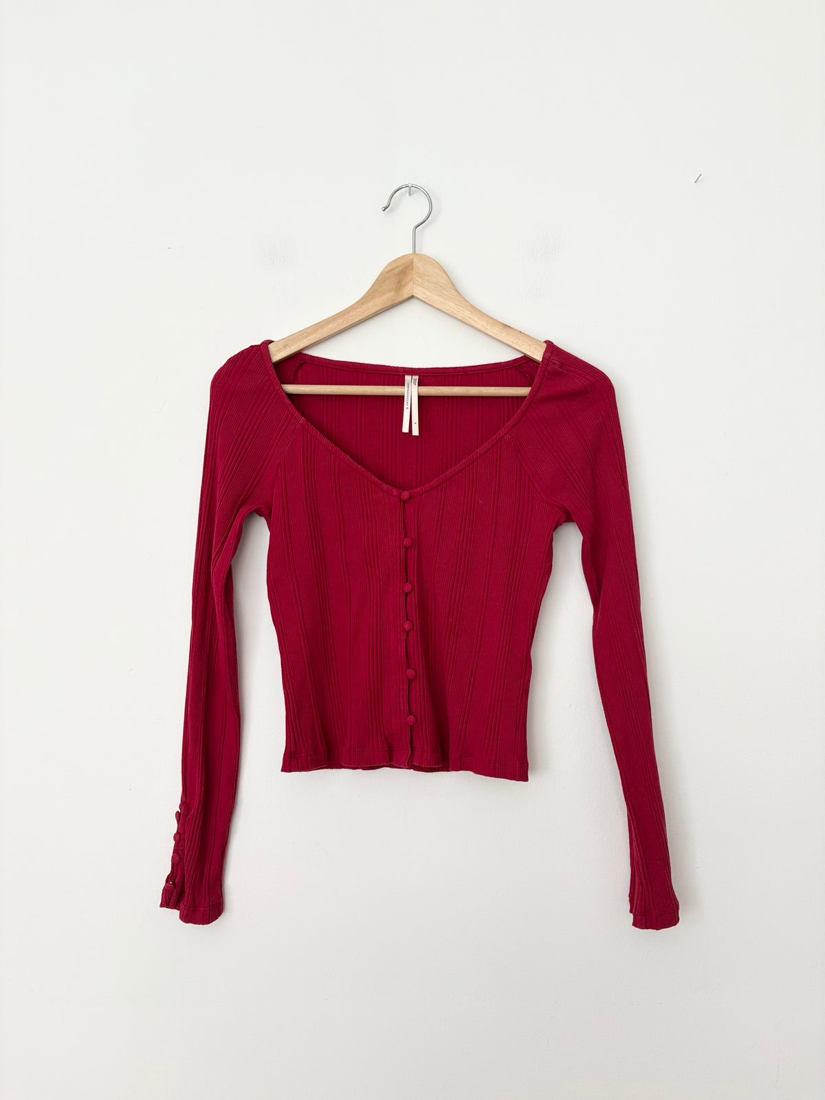 Cardigan court côtelé Anthropologie, taille S