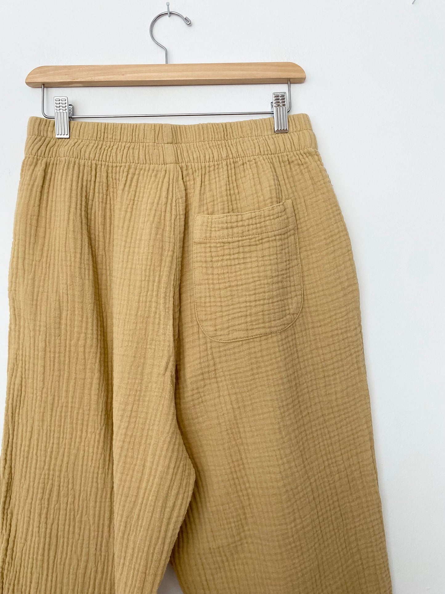 Madewell Huston tapered pull on crop pants Small