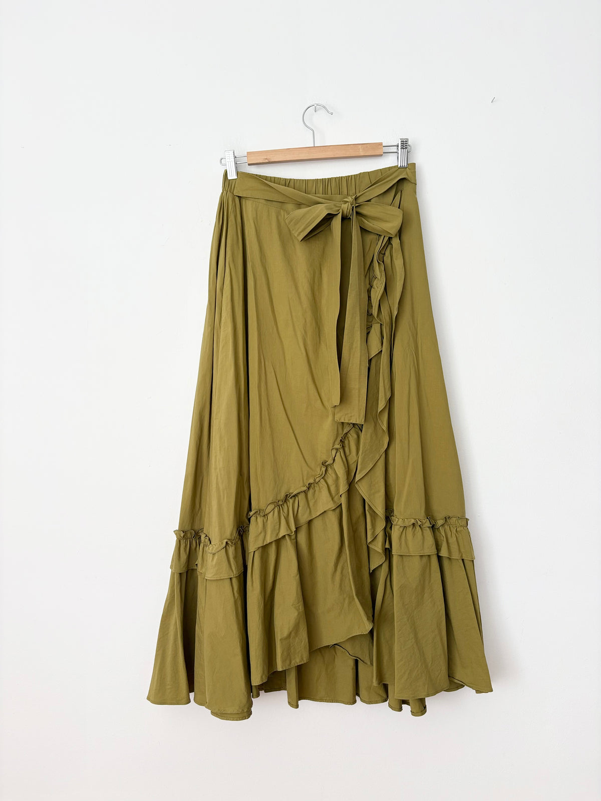 Maeve constance ruffled maxi skirt S/M