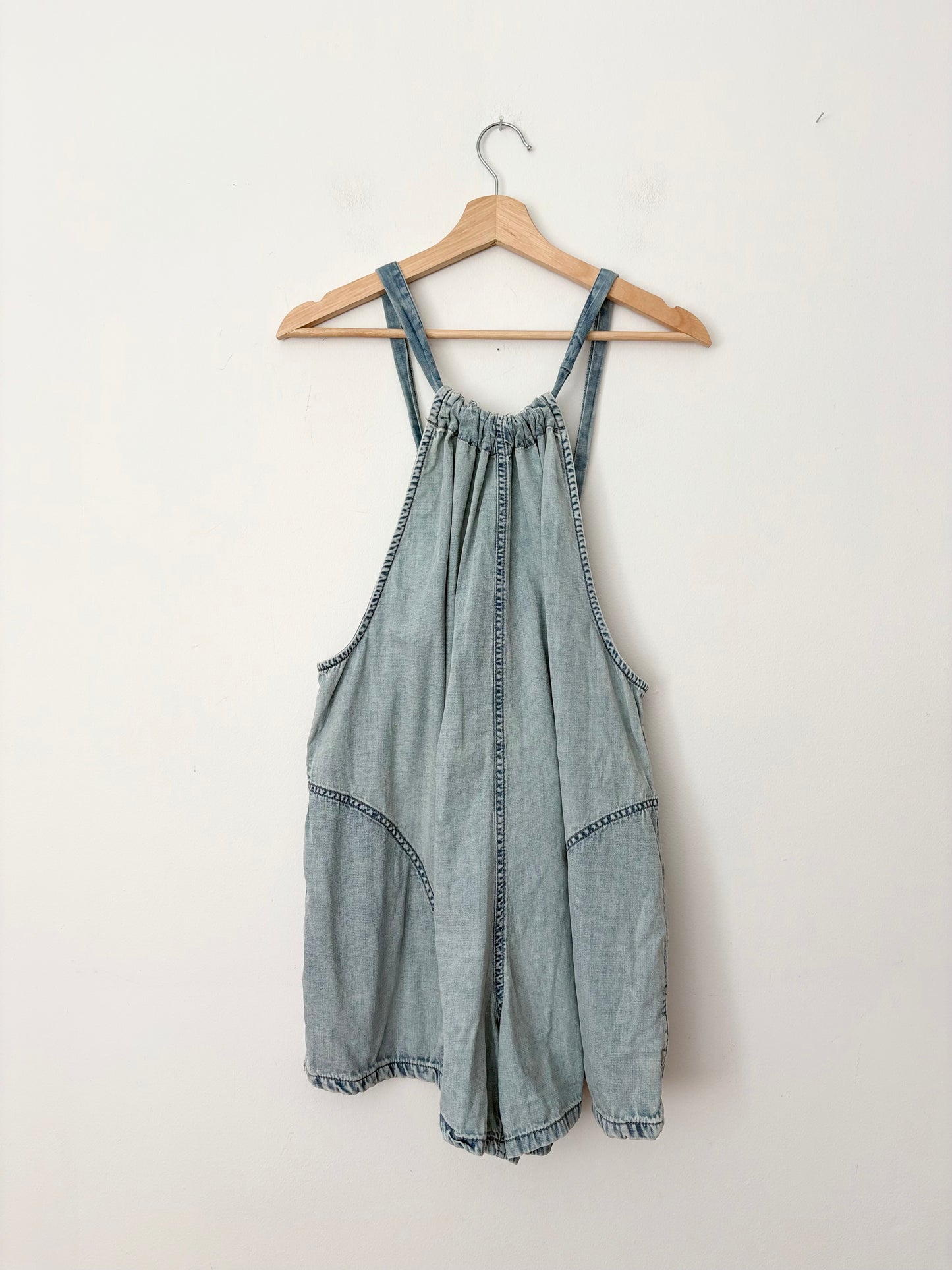 Salopette short en jean Free People Freebird XL