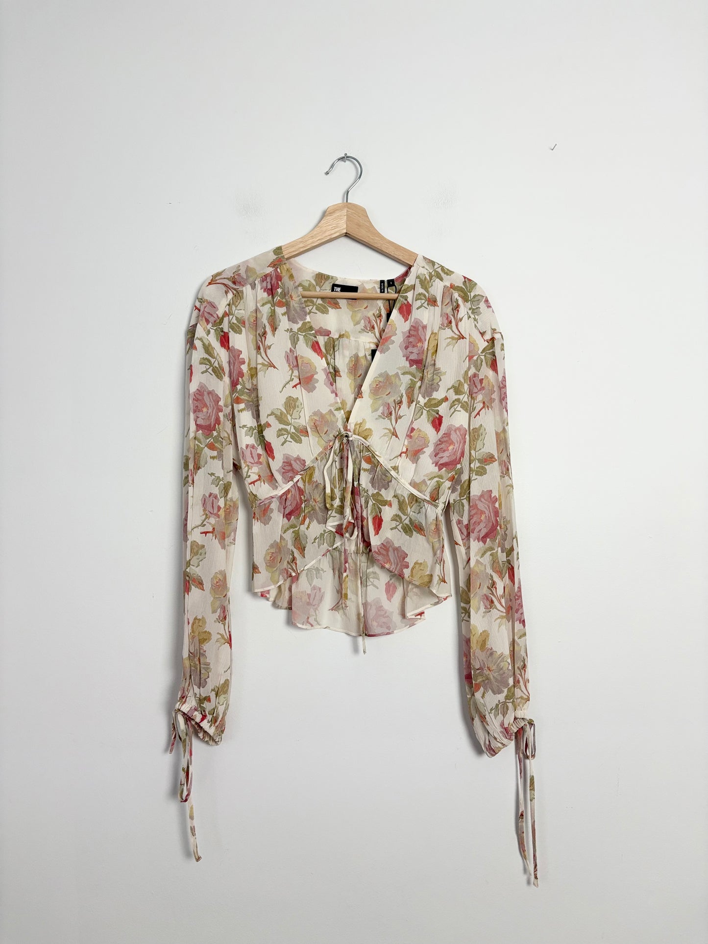 Chemisier court english roses en soie The Kooples M/L