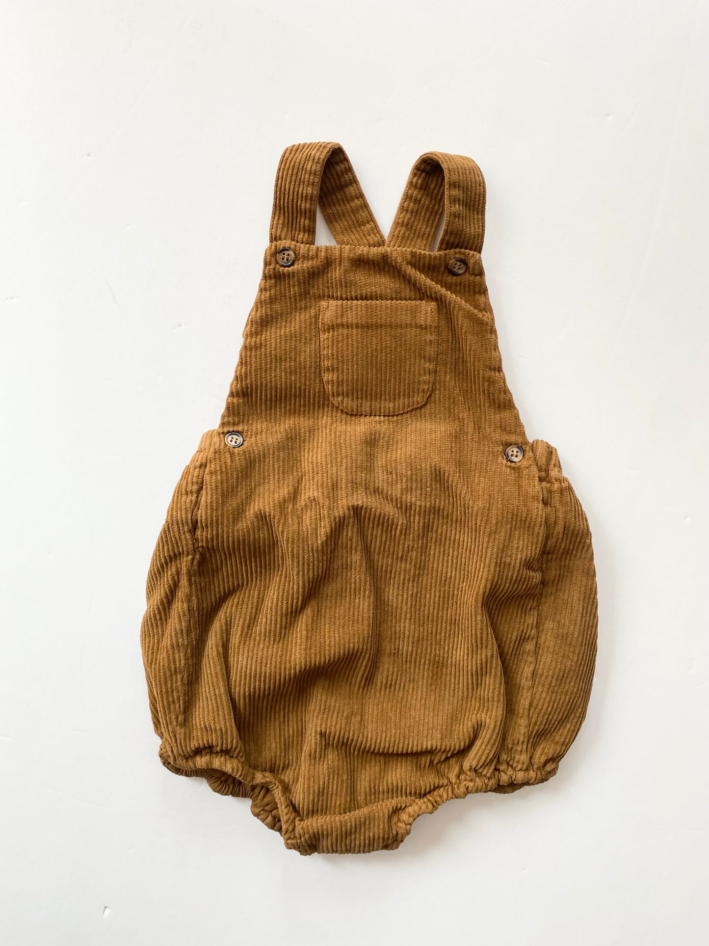 The simple folk the overall romper in rust *Multiple sizes*