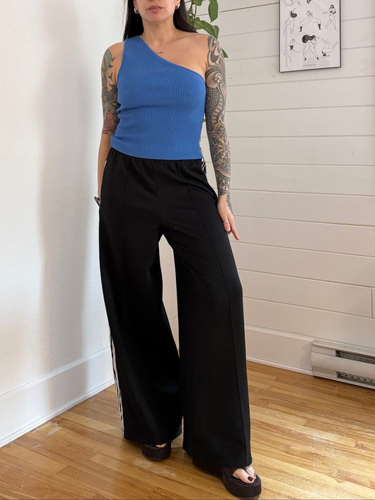 Free People one shoulder rib tank top S/M