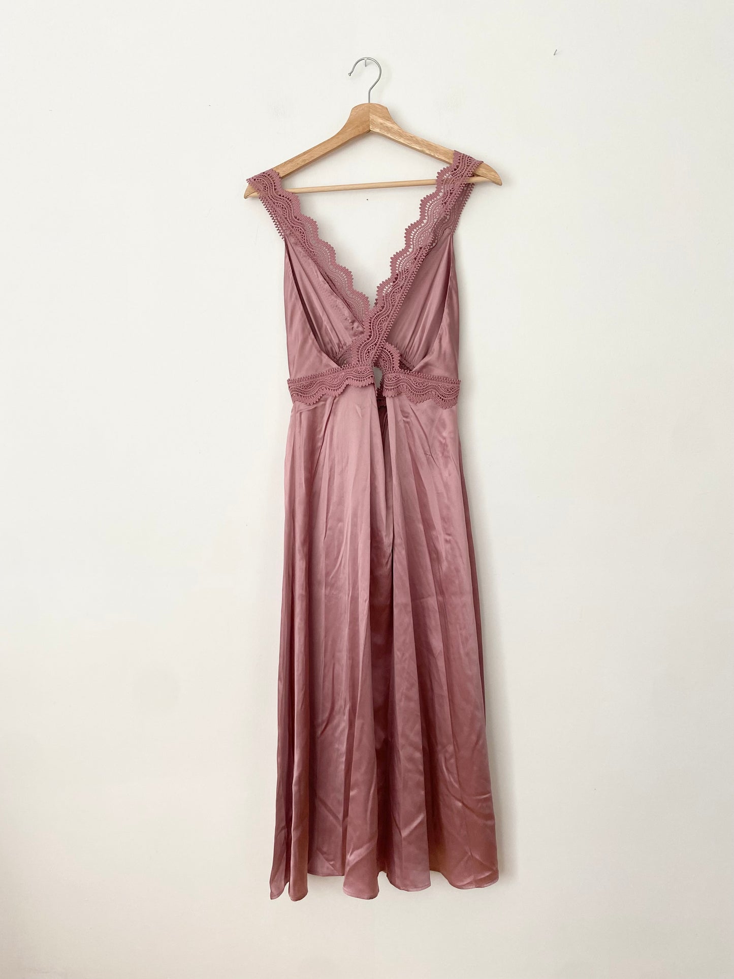 The kooples silk cut-out midi dress Large