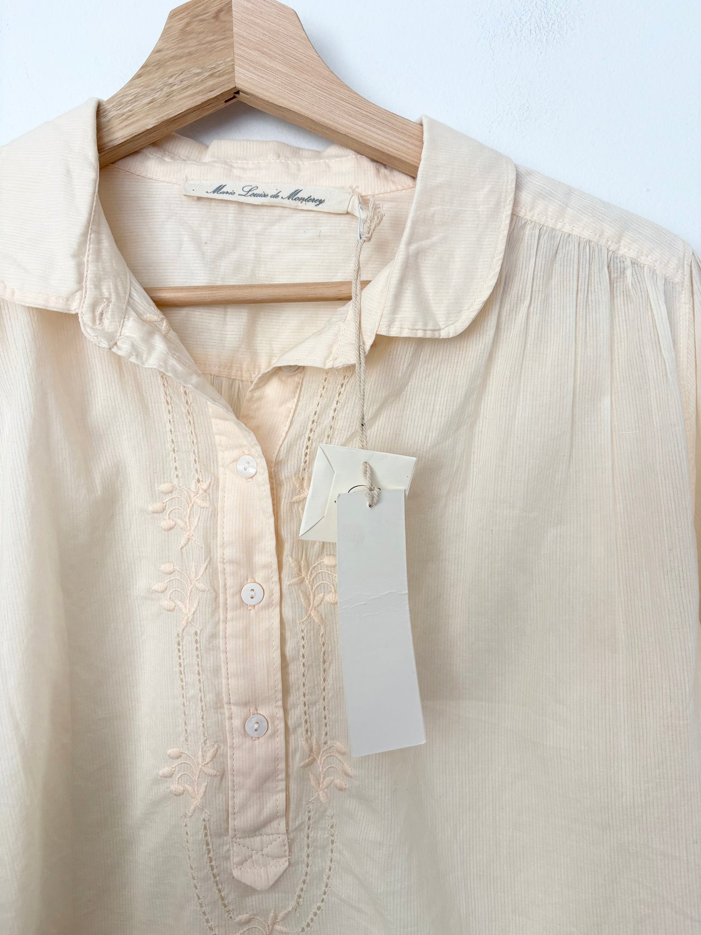 Chemisier brodé Marie Louise de Monterey, taille L