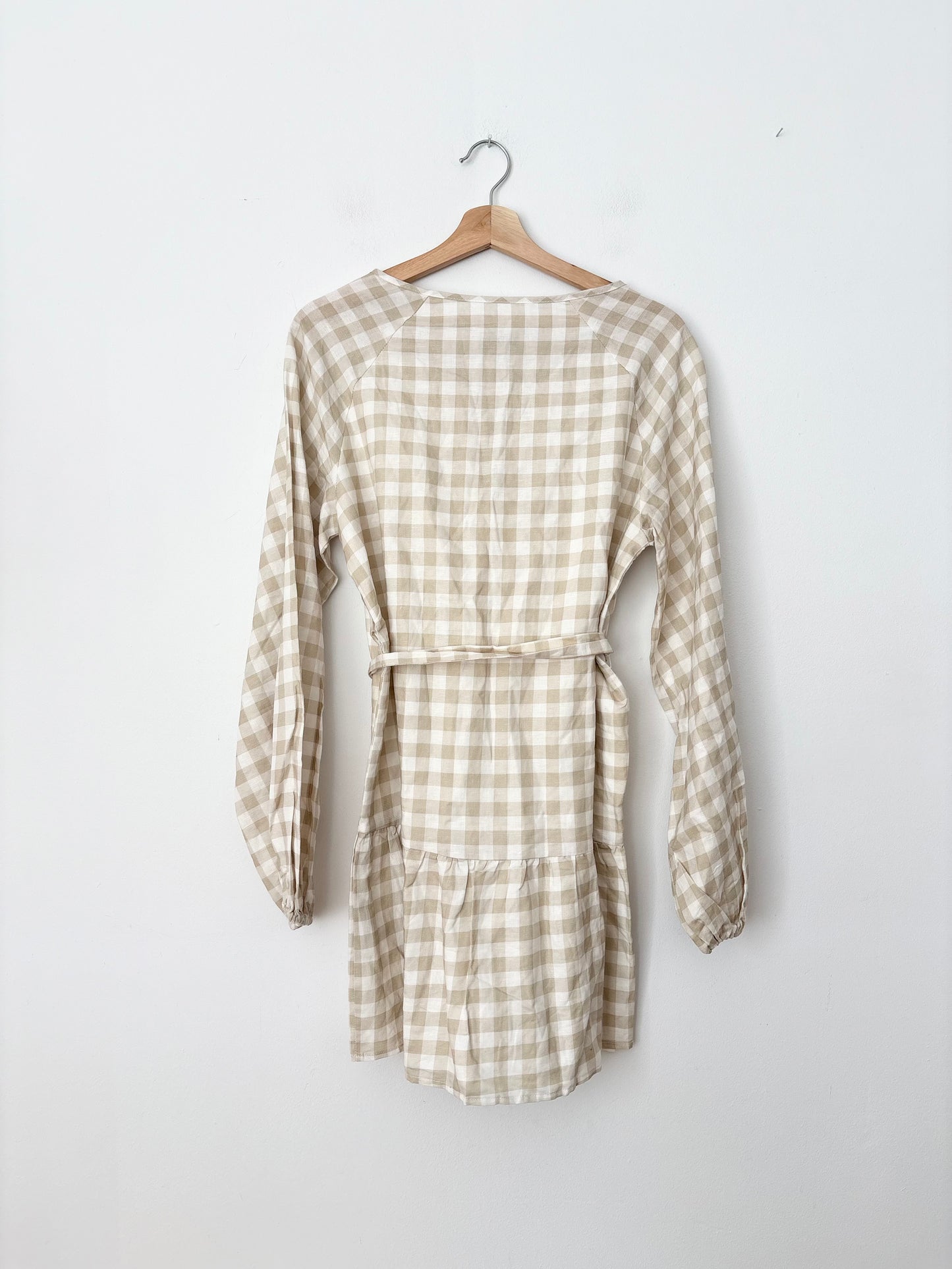 Robe Charlie Holiday Lola en lin mélangé à carreaux vichy, taille moyenne