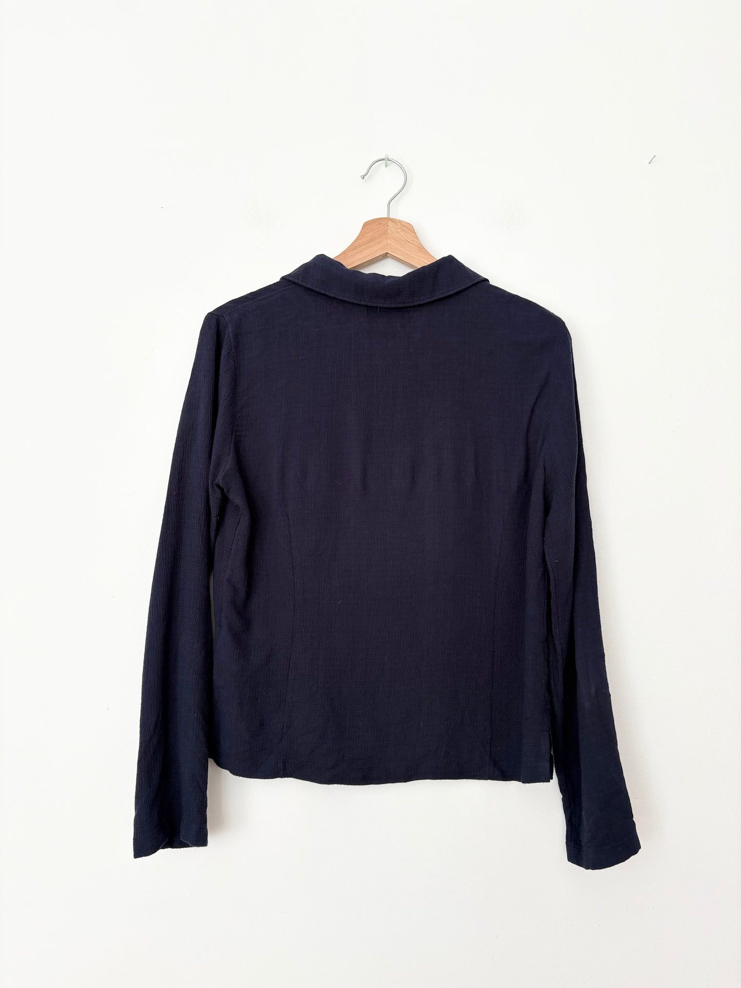 Madewell crinkle button up shirt Small