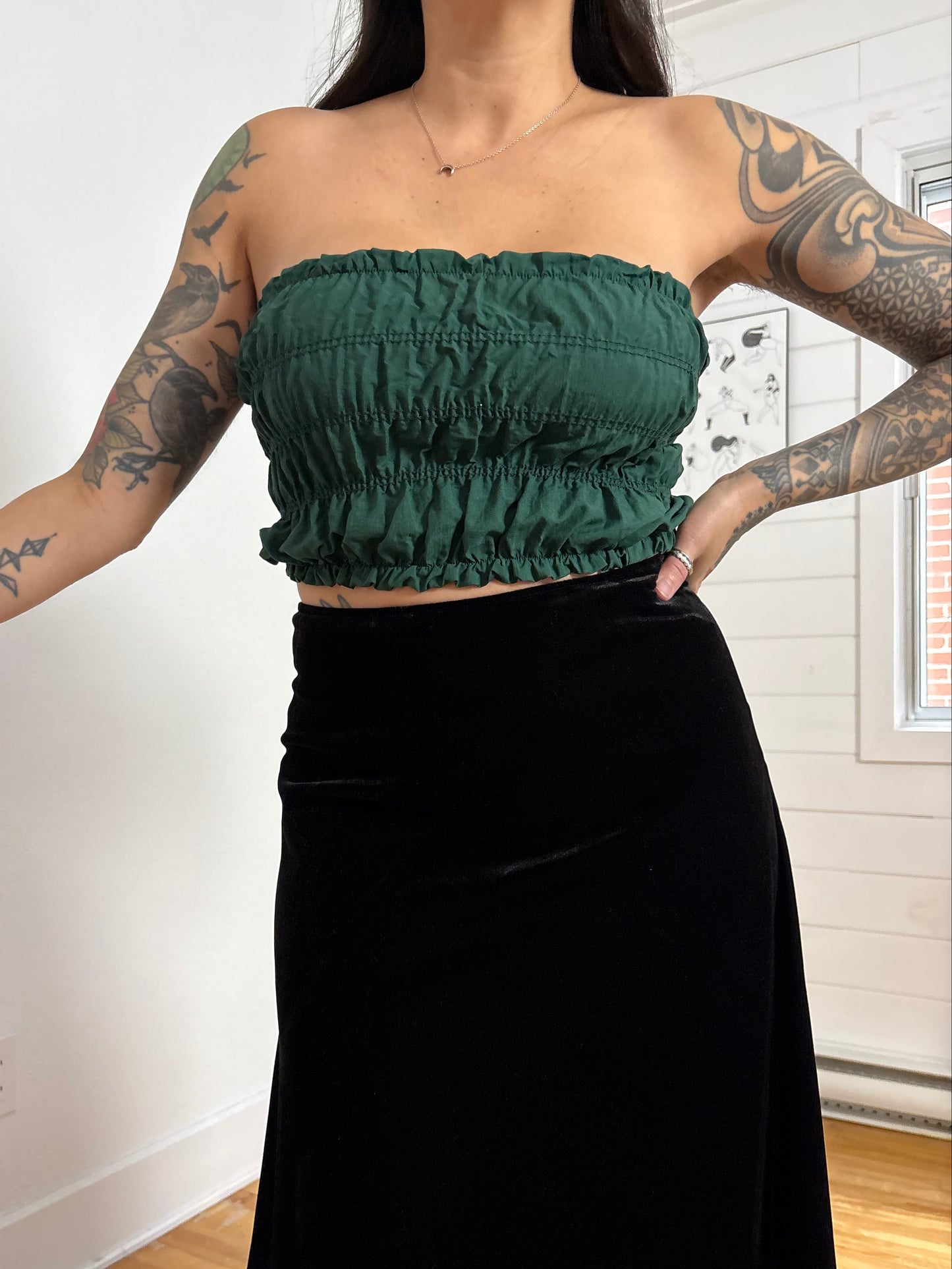 Urban Renewal ruched tube top Medium