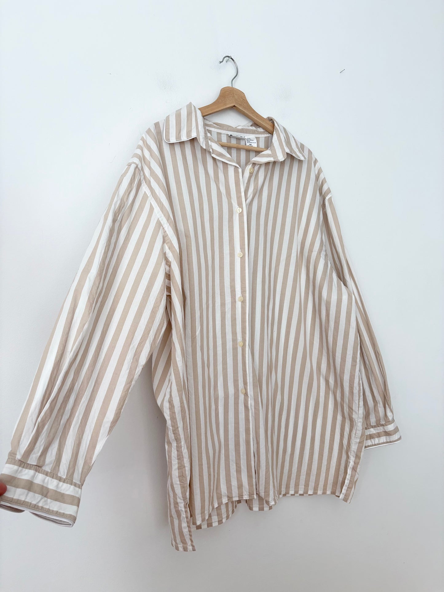 Vintage stripe pyjama style button down 2XL