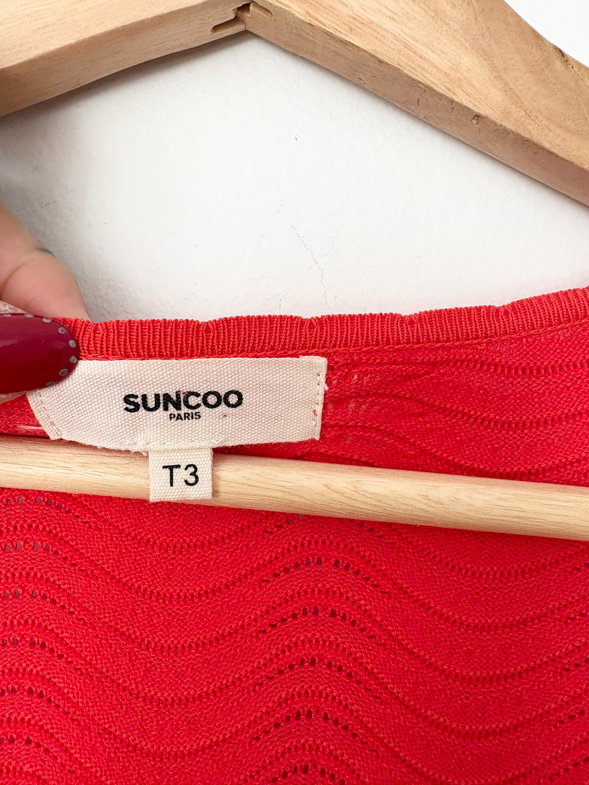 Suncoo Paris gilet Ginea scalloped cardigan Large