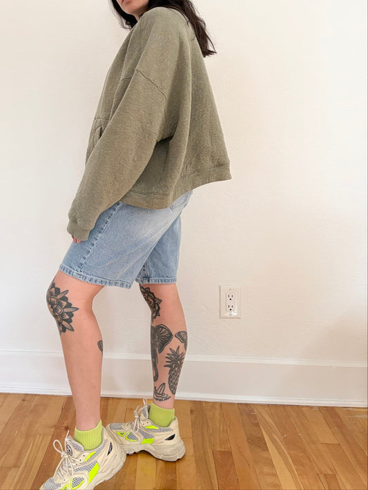 Lunya restore double faced crewneck sweatshirt XL
