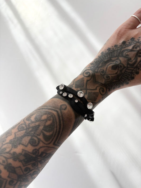 Noir NYC braided metal bracelet