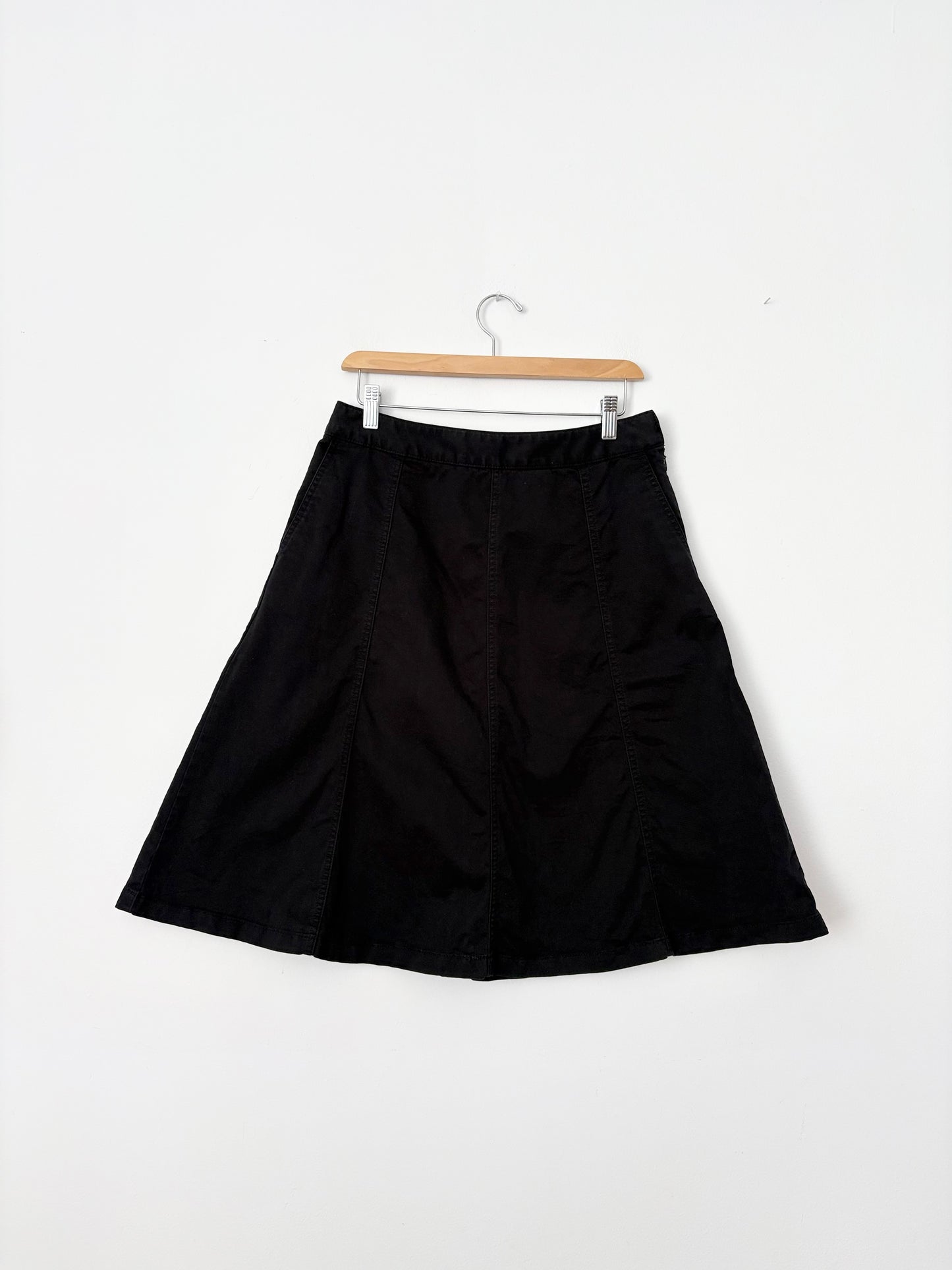 Jupe midi évasée LL Bean style années 2000, taille M/L